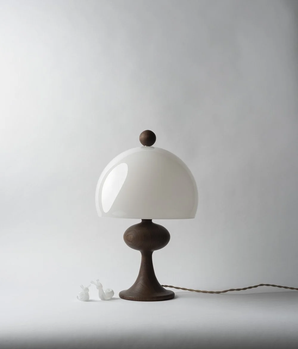 JH Bobine Lamp in Walnut — Jessica Helgerson Interior Design